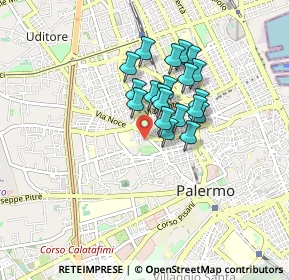 Mappa Via Normanni, 90138 Palermo PA, Italia (0.682)