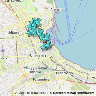 Mappa 90133 Palermo PA, Italia (1.52938)