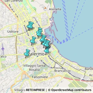 Mappa 90133 Palermo PA, Italia (1.21333)
