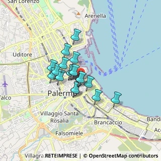 Mappa 90133 Palermo PA, Italia (1.22632)