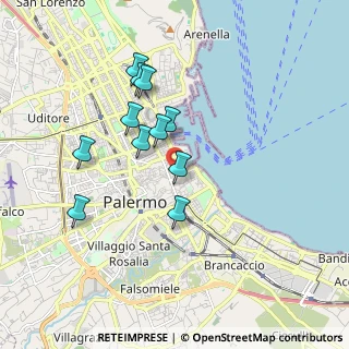 Mappa 90133 Palermo PA, Italia (1.79273)