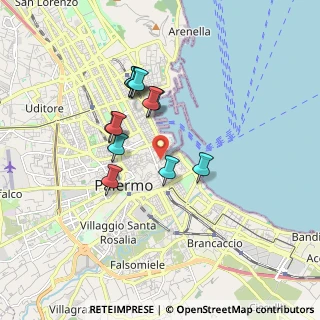 Mappa 90133 Palermo PA, Italia (1.62333)