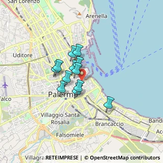 Mappa 90133 Palermo PA, Italia (1.2225)
