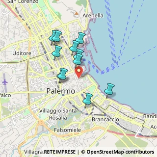 Mappa 90133 Palermo PA, Italia (1.64364)