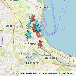 Mappa 90133 Palermo PA, Italia (1.25143)