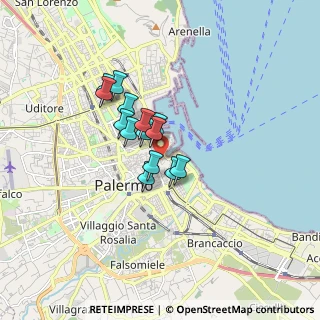 Mappa 90133 Palermo PA, Italia (1.23857)