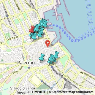 Mappa 90133 Palermo PA, Italia (0.8765)