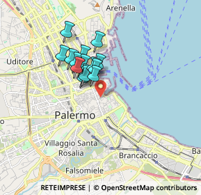 Mappa 90133 Palermo PA, Italia (1.38733)