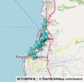 Mappa 89123 Reggio di Calabria RC, Italia (0.95636)