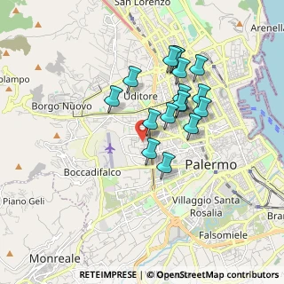 Mappa Via Cortigiani, 90135 Palermo PA, Italia (1.69471)