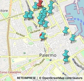 Mappa Via Francesco Testa, 90138 Palermo PA, Italia (1.2135)