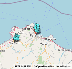 Mappa Via Mogia, 90138 Palermo PA, Italia (11.05)