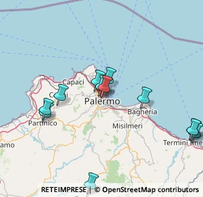 Mappa Via Francesco Testa, 90138 Palermo PA, Italia (17.96083)