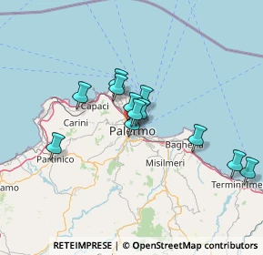 Mappa Via Francesco Testa, 90138 Palermo PA, Italia (12.24167)