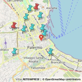 Mappa Via Gaetano Sgarlata, 90133 Palermo PA, Italia (2.48091)