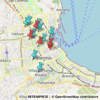 Mappa Via Gaetano Sgarlata, 90133 Palermo PA, Italia (1.85286)