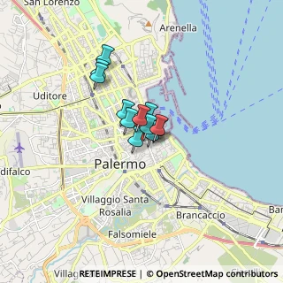 Mappa Via Bari, 90133 Palermo, Italia (0.95417)
