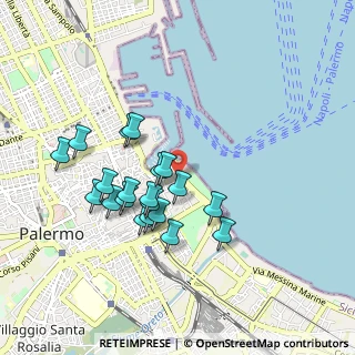 Mappa Foro Umberto I, 90133 Palermo PA, Italia (0.903)