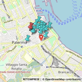 Mappa Via Gorizia, 90133 Palermo PA, Italia (0.669)