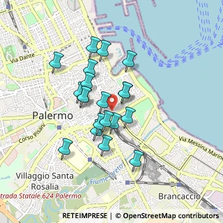 Mappa Via Gorizia, 90133 Palermo PA, Italia (0.7945)