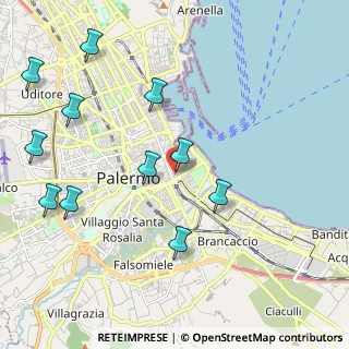 Mappa Via Gorizia, 90133 Palermo PA, Italia (2.69)
