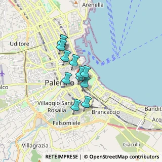 Mappa Via Gorizia, 90133 Palermo PA, Italia (1.23833)