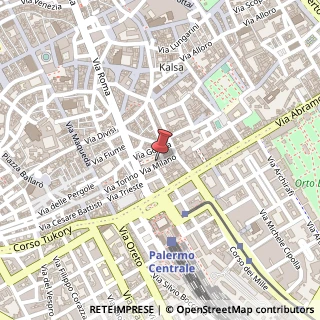 Mappa Via Milano,  35, 90133 Palermo, Palermo (Sicilia)
