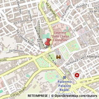 Mappa Via Colonna Rotta, 5, 90134 Palermo, Palermo (Sicilia)