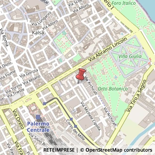Mappa Via Antonio di Rudinì, 12, 90123 Palermo, Palermo (Sicilia)
