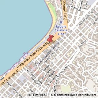 Mappa Corso Vittorio Emanuele III, 63, 89125 Reggio di Calabria, Reggio di Calabria (Calabria)