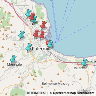 Mappa Via Lincoln Abramo, 90133 Palermo PA, Italia (4.995)