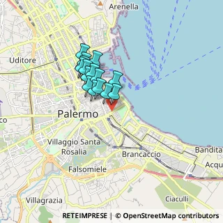 Mappa Via Lincoln Abramo, 90133 Palermo PA, Italia (1.40067)