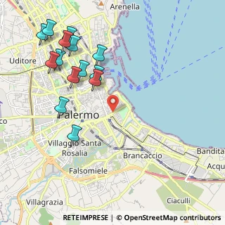 Mappa Via Lincoln Abramo, 90133 Palermo PA, Italia (2.68357)