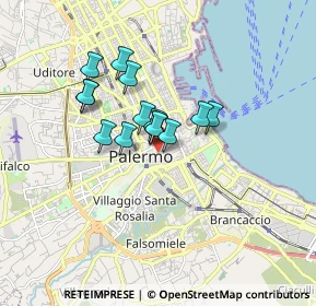 Mappa Via dei Biscottari, 90134 Palermo PA, Italia (1.32286)