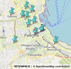 Mappa Via dei Biscottari, 90134 Palermo PA, Italia (1.92923)