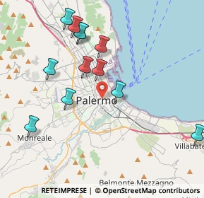 Mappa Via dei Biscottari, 90134 Palermo PA, Italia (4.61167)