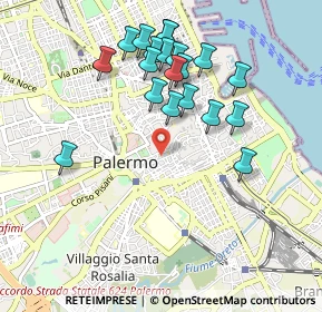 Mappa Via dei Biscottari, 90134 Palermo PA, Italia (1.054)