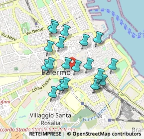 Mappa Via dei Biscottari, 90134 Palermo PA, Italia (0.843)