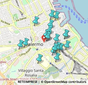 Mappa Via dei Biscottari, 90134 Palermo PA, Italia (0.8105)
