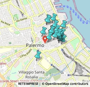 Mappa Via dei Biscottari, 90134 Palermo PA, Italia (0.6715)