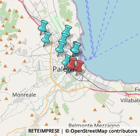 Mappa Piazzetta delle Vittime, 90134 Palermo PA, Italia (2.035)