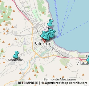 Mappa Piazzetta delle Vittime, 90134 Palermo PA, Italia (3.43167)