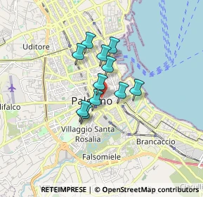 Mappa Piazzetta delle Vittime, 90134 Palermo PA, Italia (1.23091)
