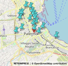 Mappa Piazzetta delle Vittime, 90134 Palermo PA, Italia (1.915)