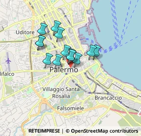 Mappa Piazzetta delle Vittime, 90134 Palermo PA, Italia (1.29143)