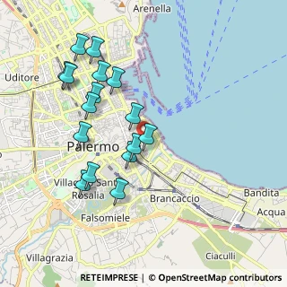 Mappa Via Archirafi subcampus., 90123 Palermo PA, Italia (2.14813)