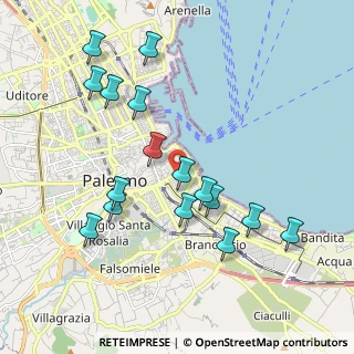 Mappa Via Archirafi subcampus., 90123 Palermo PA, Italia (2.24938)