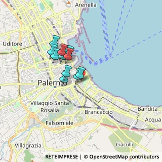 Mappa Via Archirafi subcampus., 90123 Palermo PA, Italia (1.41545)