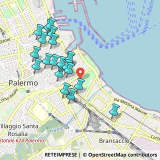 Mappa Via Archirafi subcampus., 90123 Palermo PA, Italia (1.058)