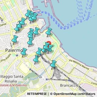 Mappa Via Archirafi subcampus., 90123 Palermo PA, Italia (1.157)